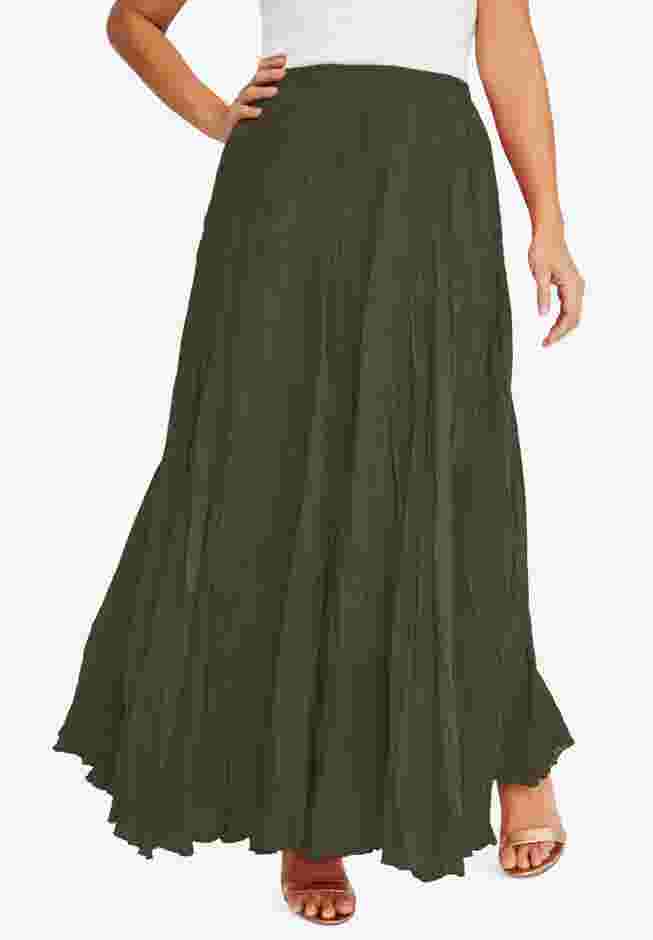 Flowing Crinkled Maxi Skirt image number 0