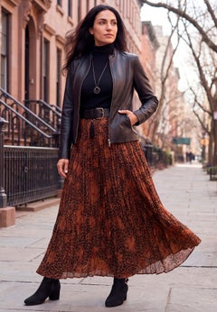Flowing Crinkled Maxi Skirt