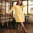 Stretch Lace Shift Dress image number null