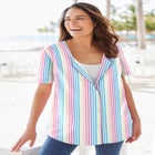 Seersucker Baseball Shirt image number null