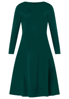 chinese dress ladies Jane Ponte Dress with Chiffon Long Sleeves – Us Angels
