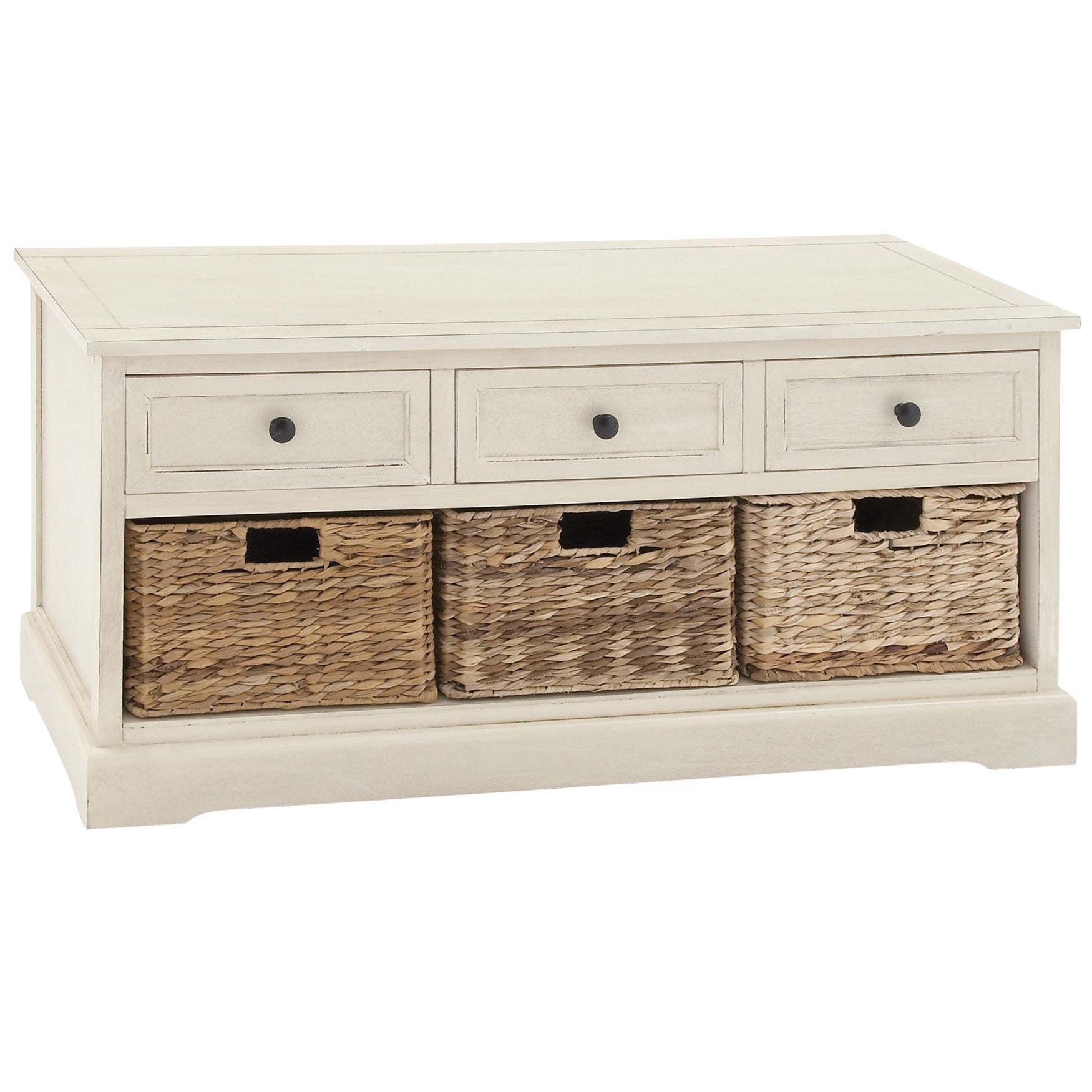 White Traditional Wood Storage Unit, 20 x 42 Jessica London