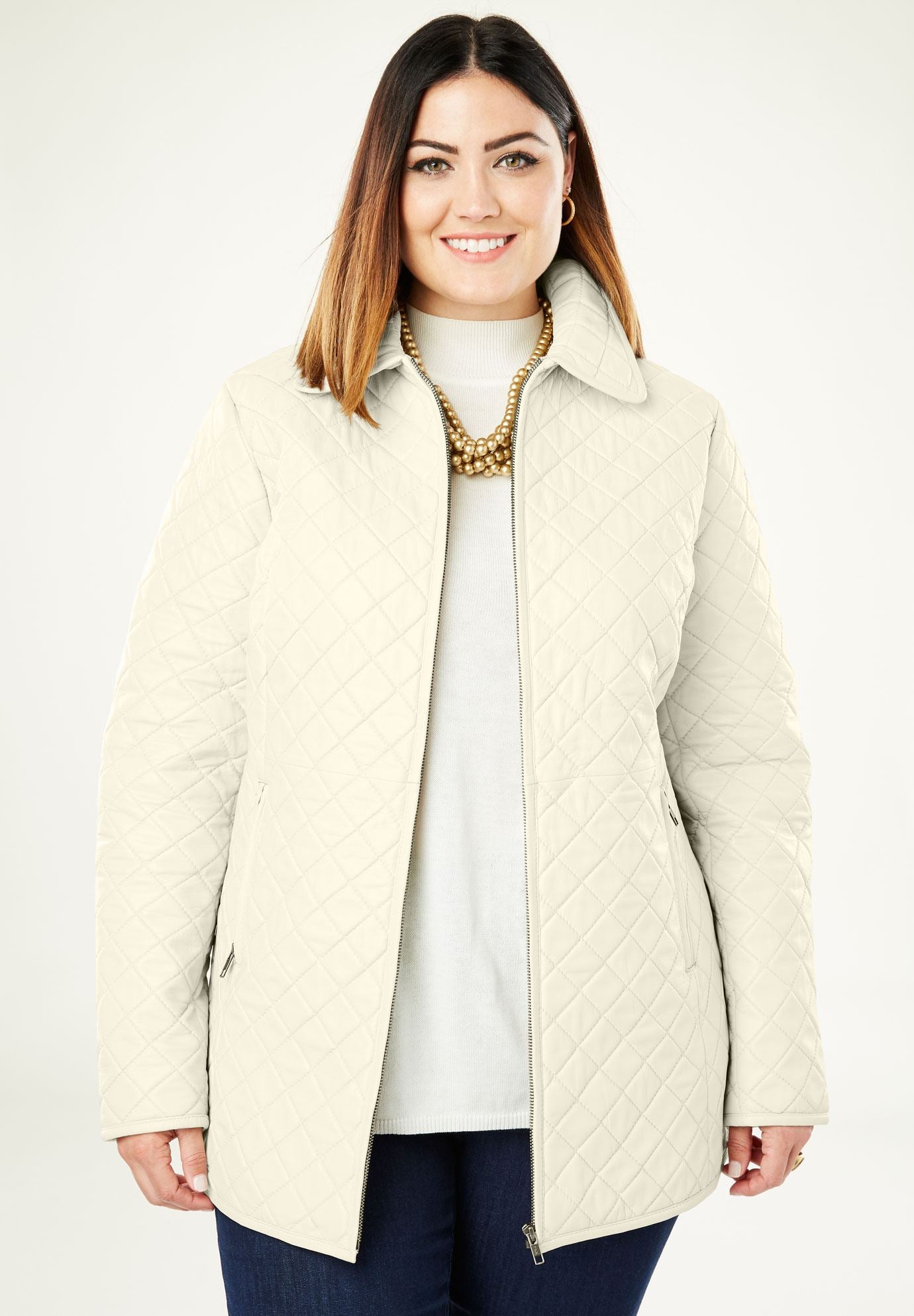 Quilted Zip Front Leather Jacket Plus Size Jackets Quilted Zip Front Leather Jacket