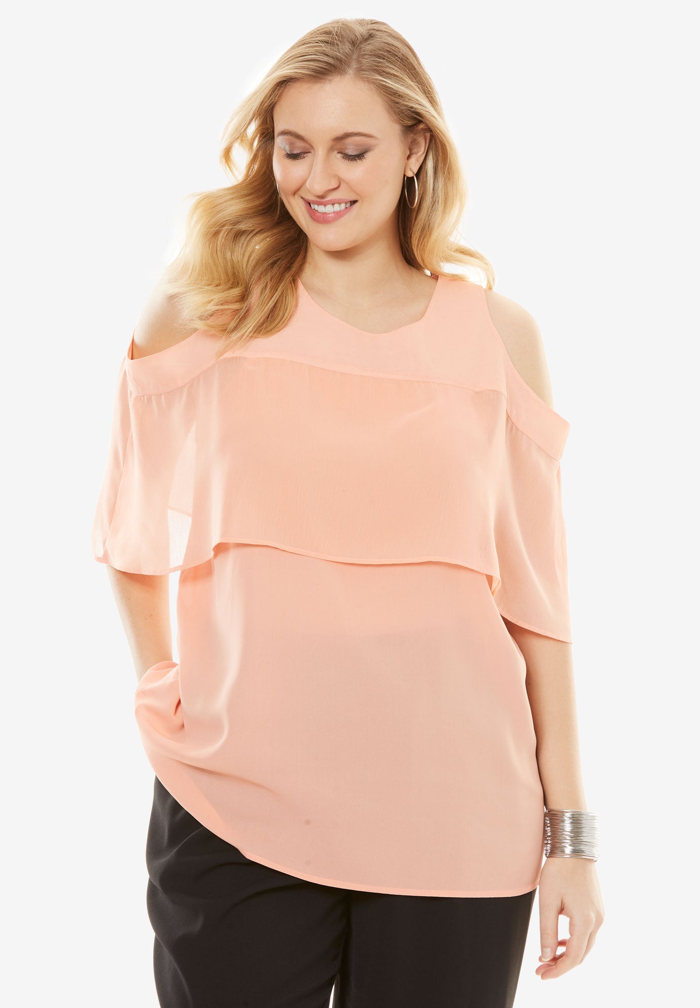 2019 plus size cold shoulder embroidery overlay blouse 2019 plus size cold shoulder embroidery overlay blouse