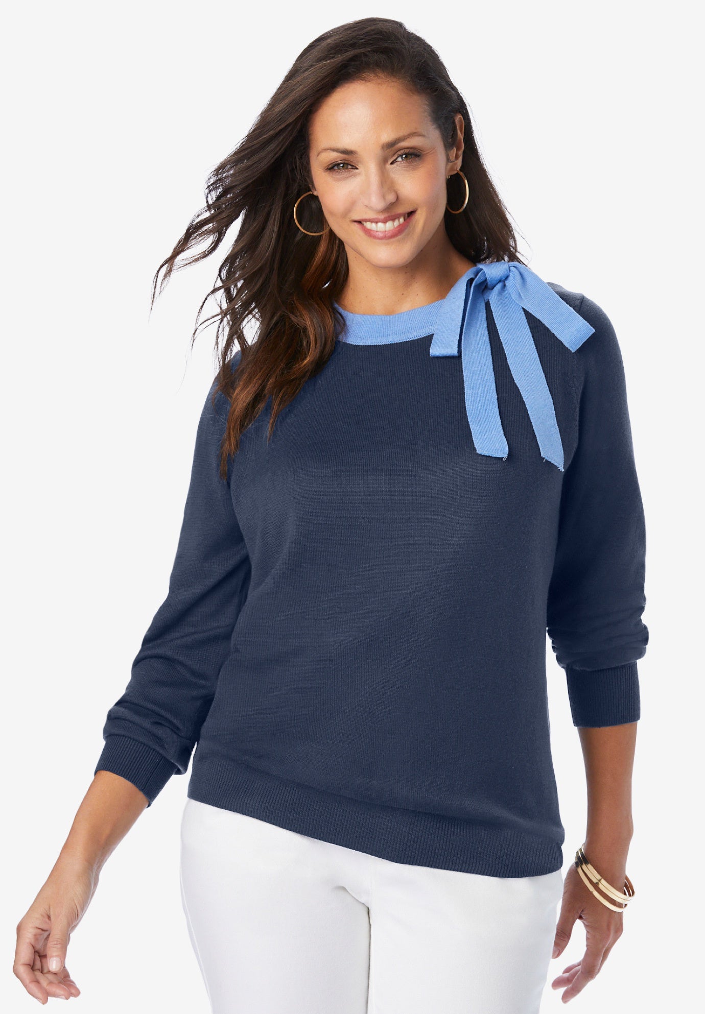 tie neck sweaters