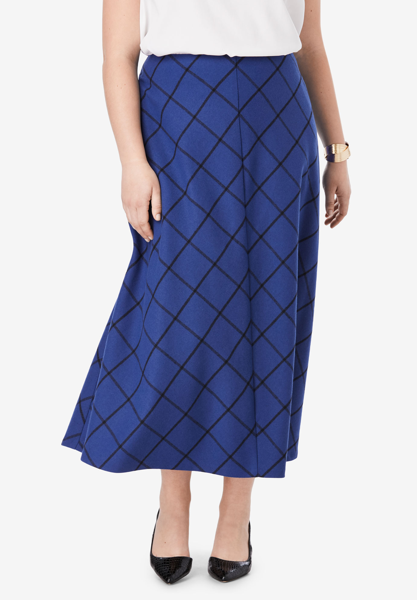 Wool-Blend Maxi Skirt| Plus Size Skirts | Jessica London