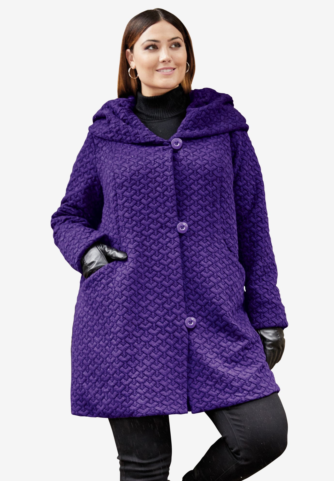 Quilted Swing Coat Jessica London