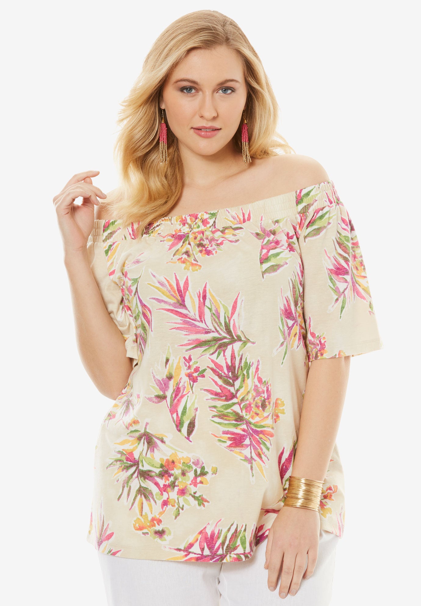 off shoulder linen