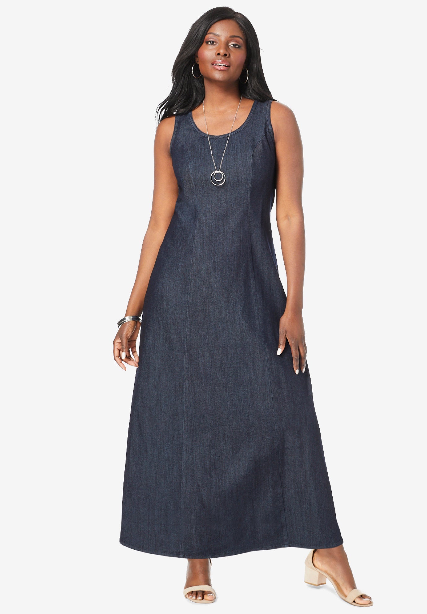 Denim Maxi Dress Jessica London