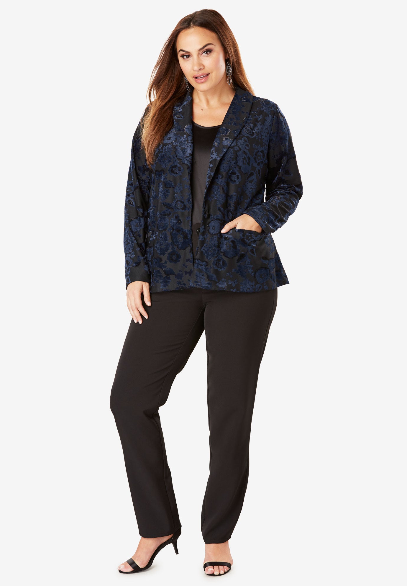 Velour pantsuit