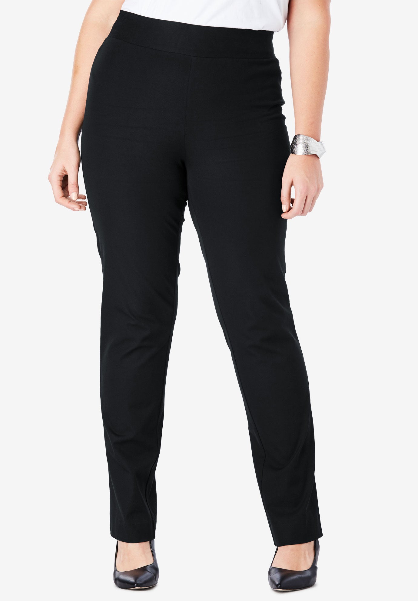 tummy control black pants