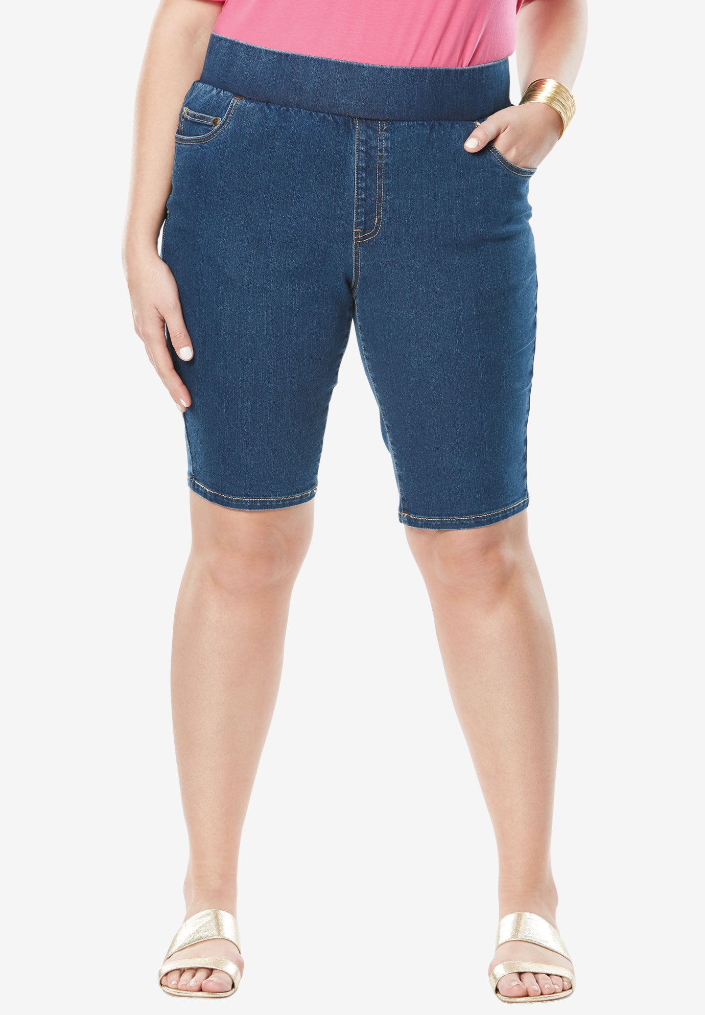 Comfort Waist Short Plus Size Capris & Shorts Jessica London
