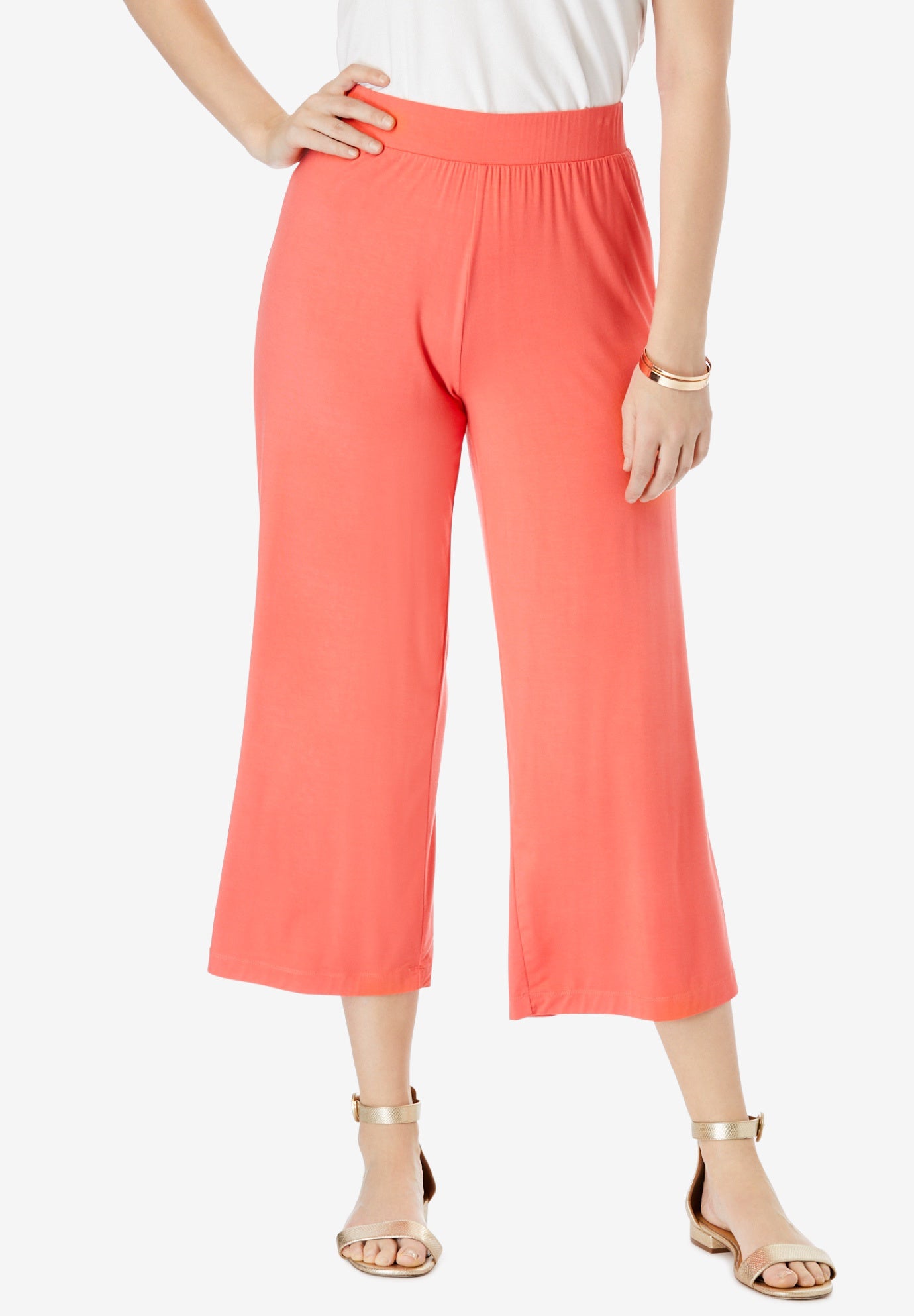 Everyday Knit WideLeg Crop Pant Jessica London