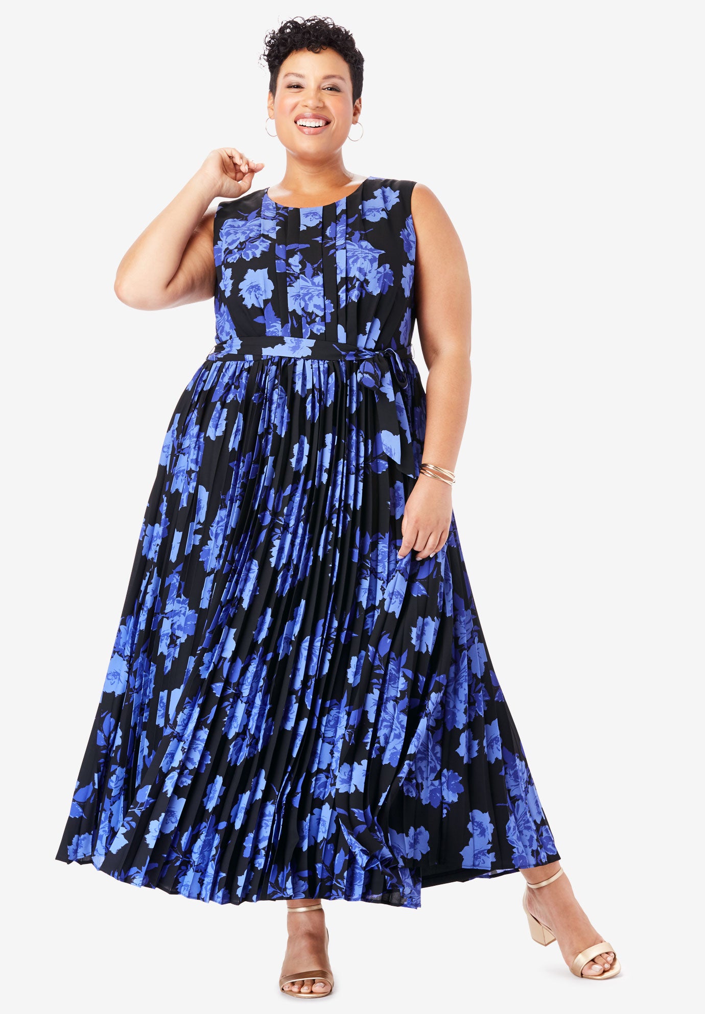 Pleated Maxi Dress Plus Size Maxi Dresses Jessica London