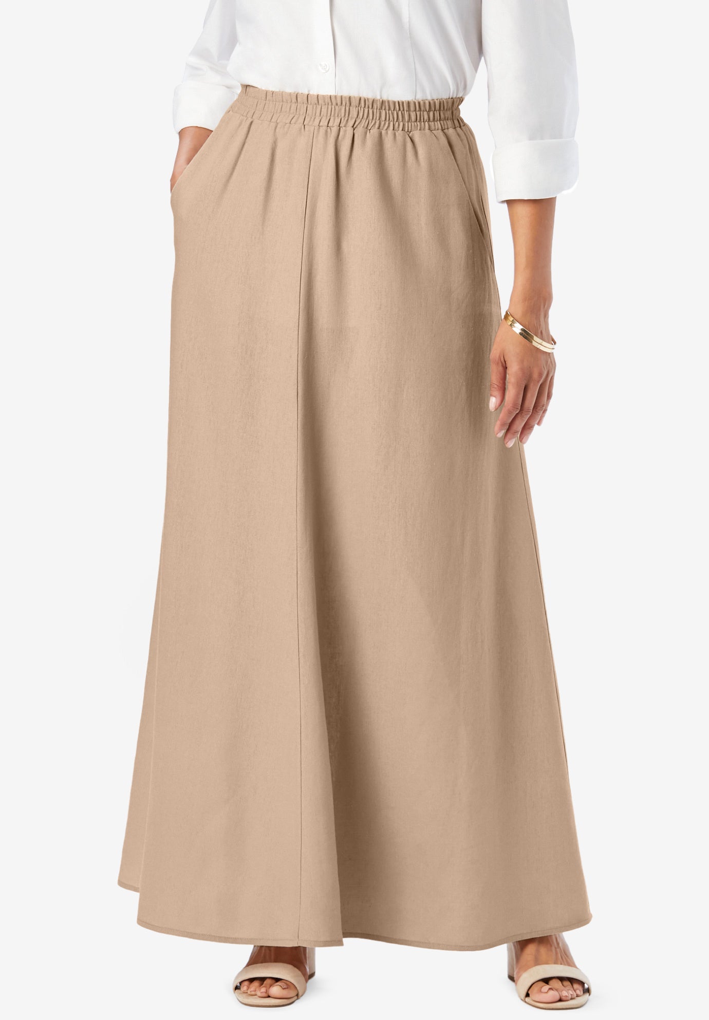 Linen Maxi Skirt Jessica London