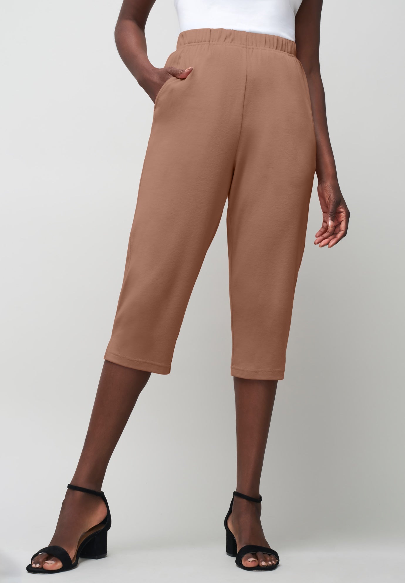 Jessica London Women's Plus Size Soft Ease Capri - Picture 19 of 33