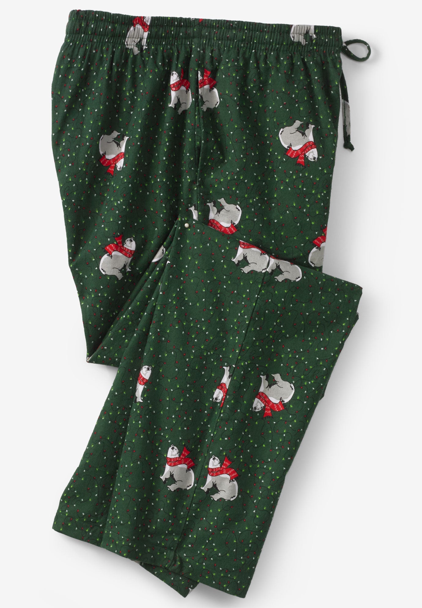 Holiday Print Flannel Pajama Pants Jessica London