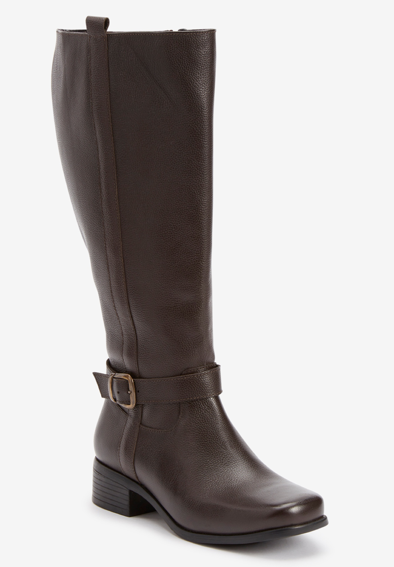 The Donna Wide Calf Leather Boot, 