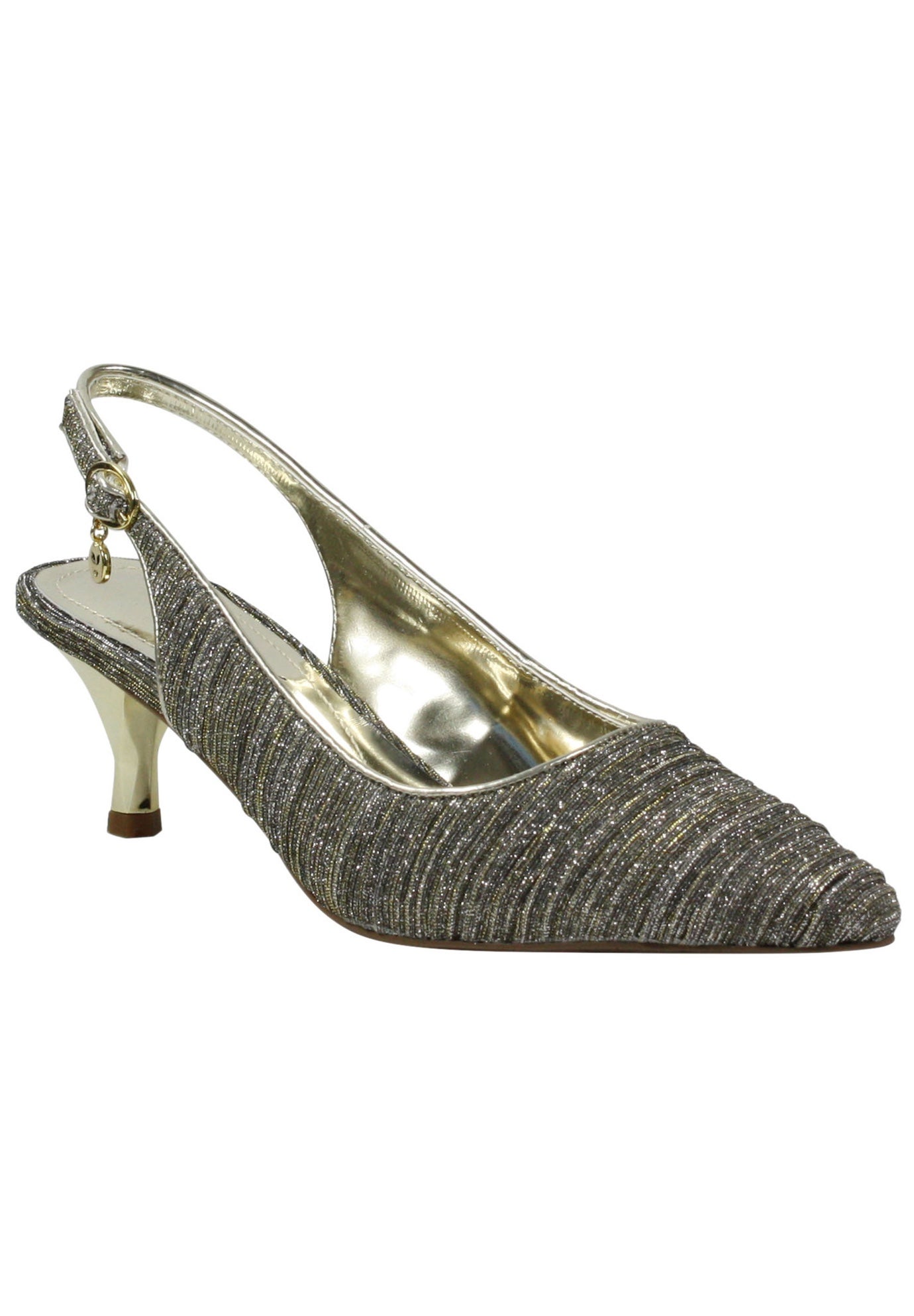 j renee gold dress shoes