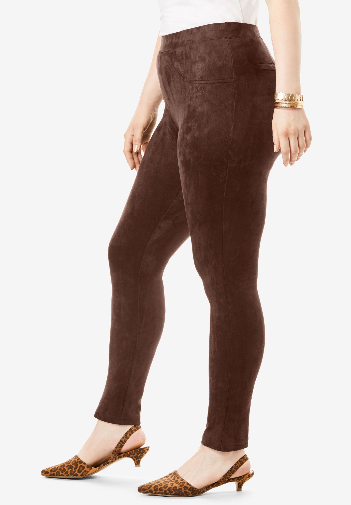 Faux Suede Legging Jessica London