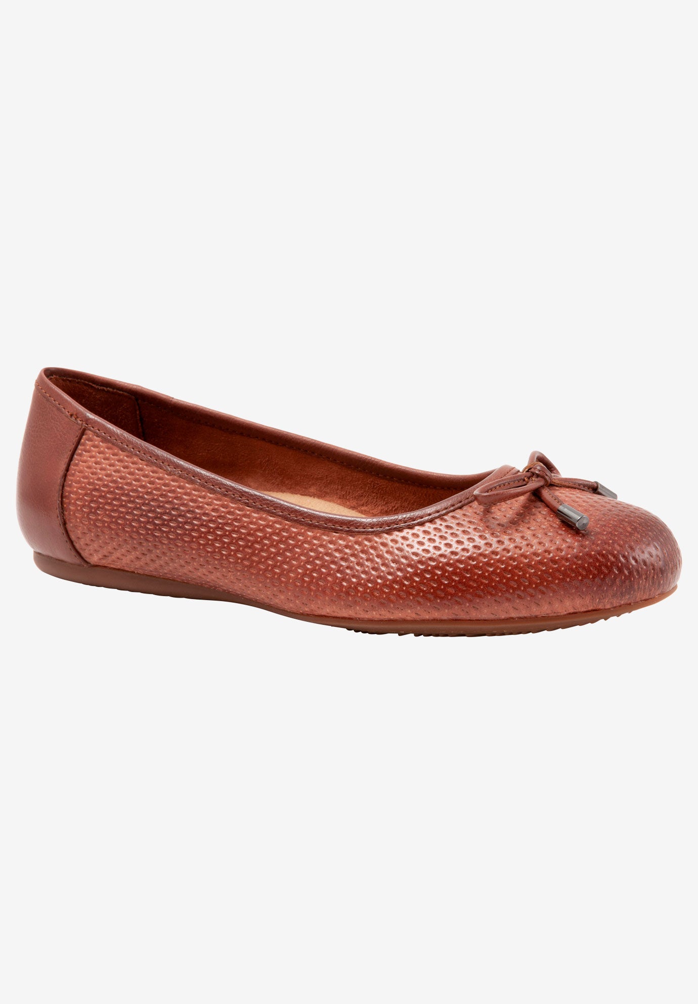 SoftWalk Women's Nappa Embossed Flat by Softwalk