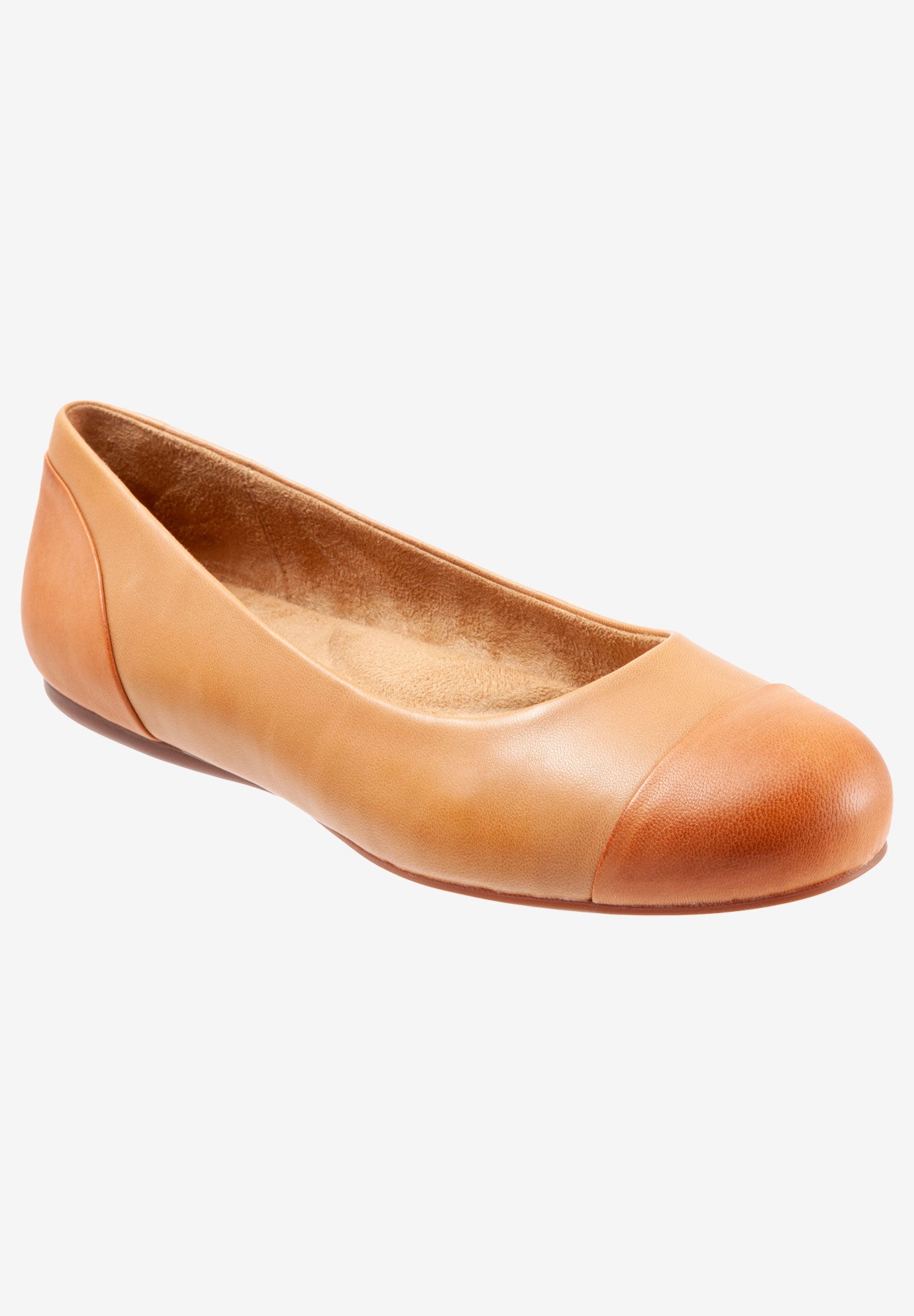 SoftWalk Women's Sonoma Cap Toe Flat by Softwalk