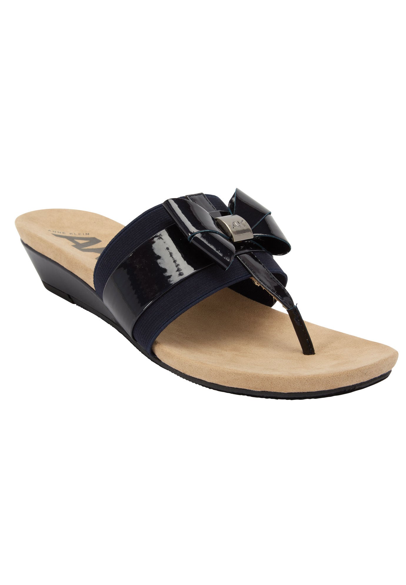 anne klein navy sandals