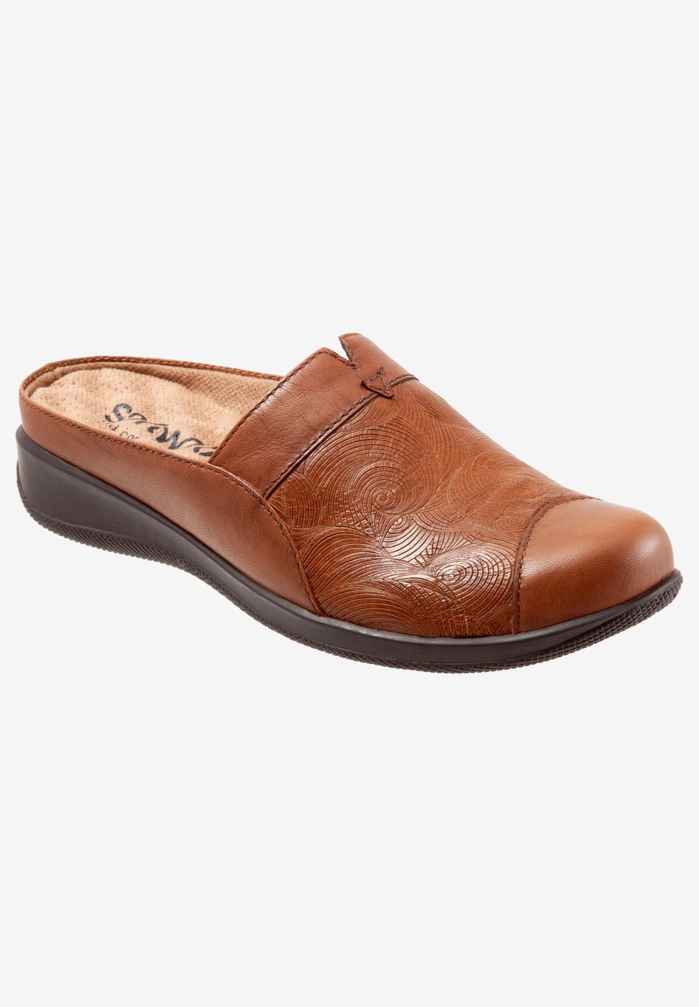 San Marcos Woven Mule By Softwalk Plus Size Slides Mules