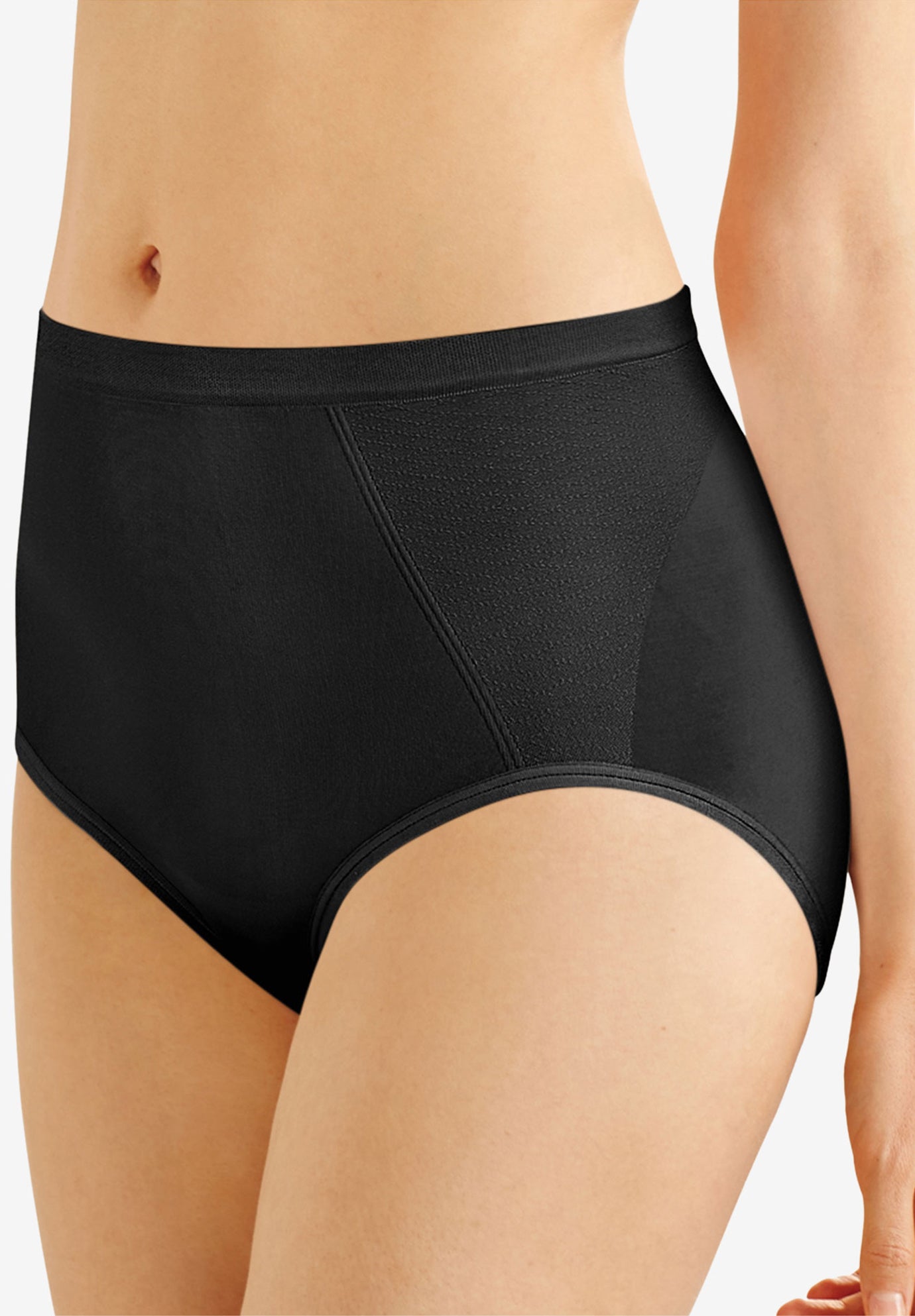 Seamless, extrafirm control shaping brief 2 pack by Bali® Plus Size