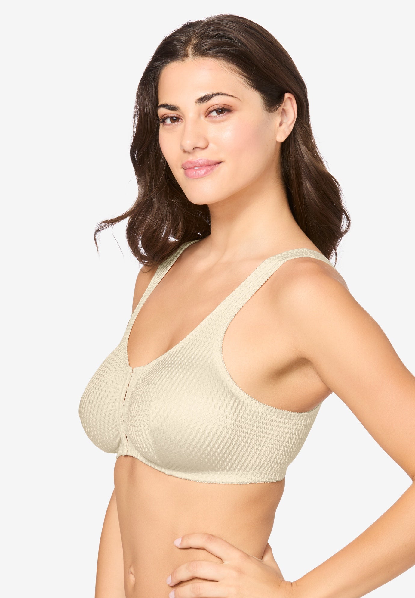Leading Lady® Marlene Lounge FrontClose Wireless Bra Plus Size Sports