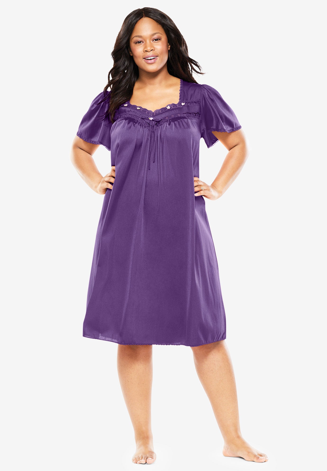 short silky night gowns