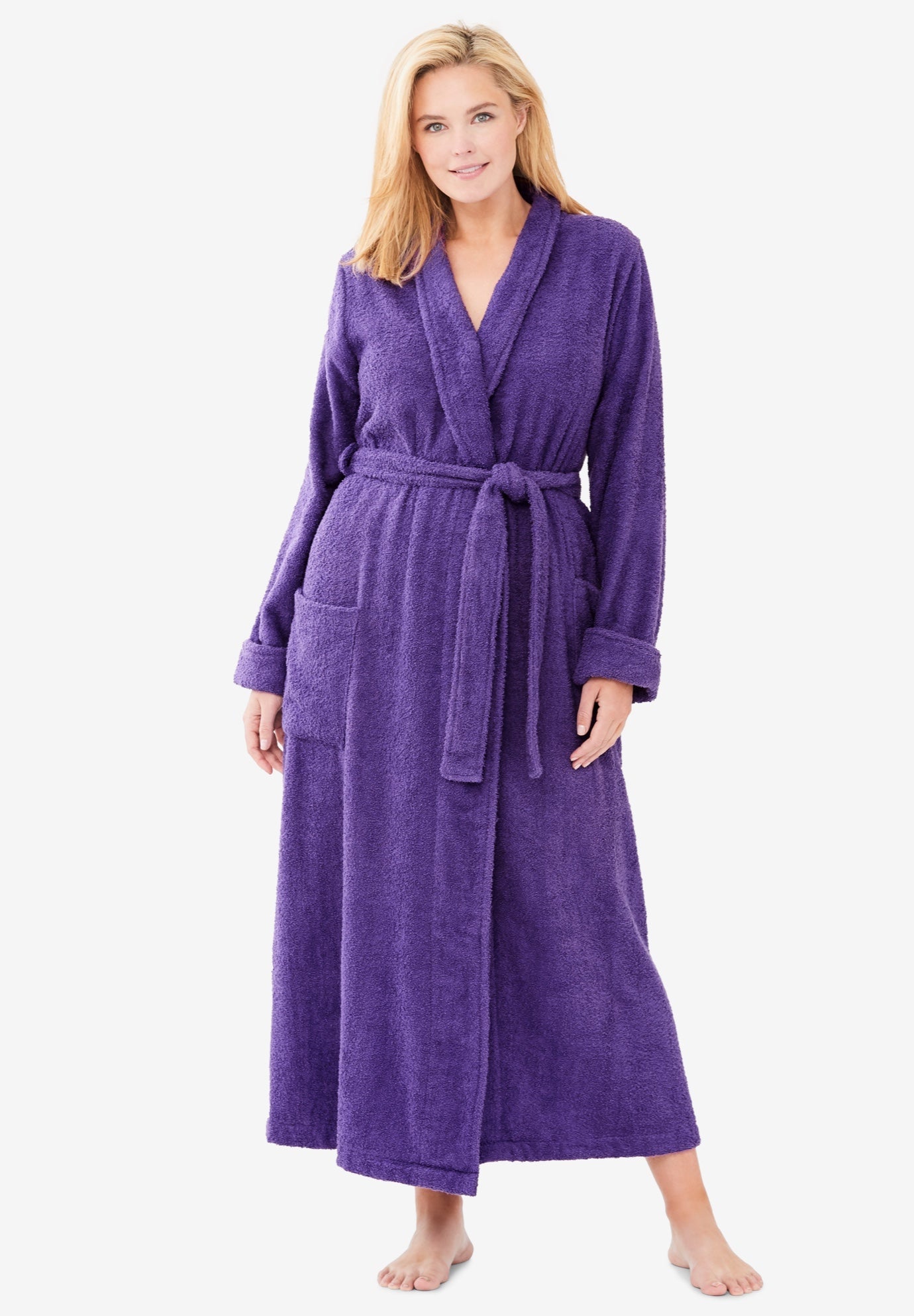 Long Terry Robe by Dreams & Co® Jessica London