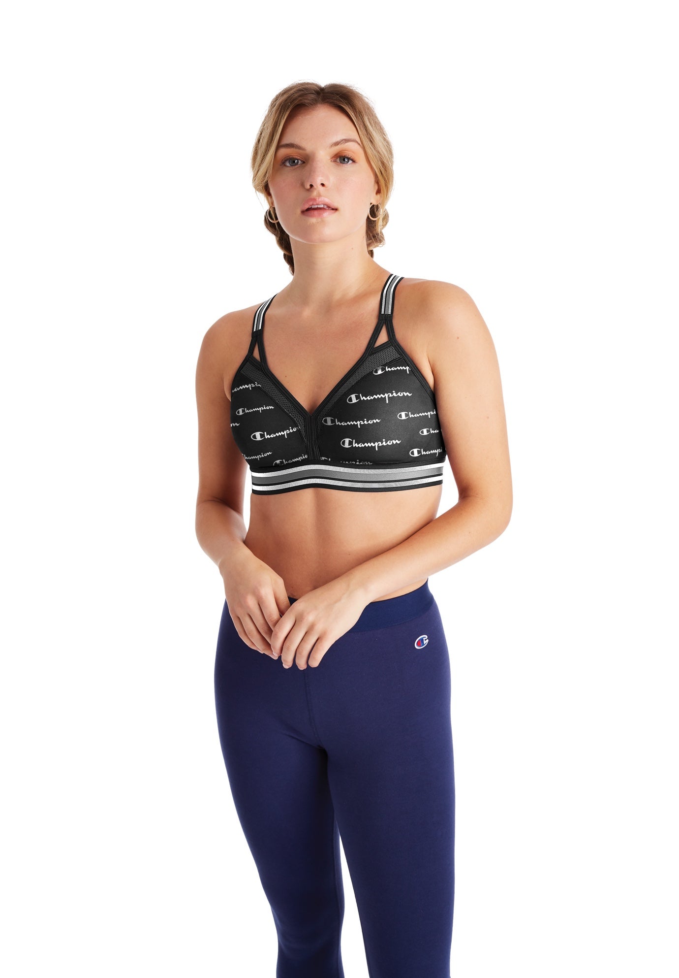 champion women's curvy strappy sports bra