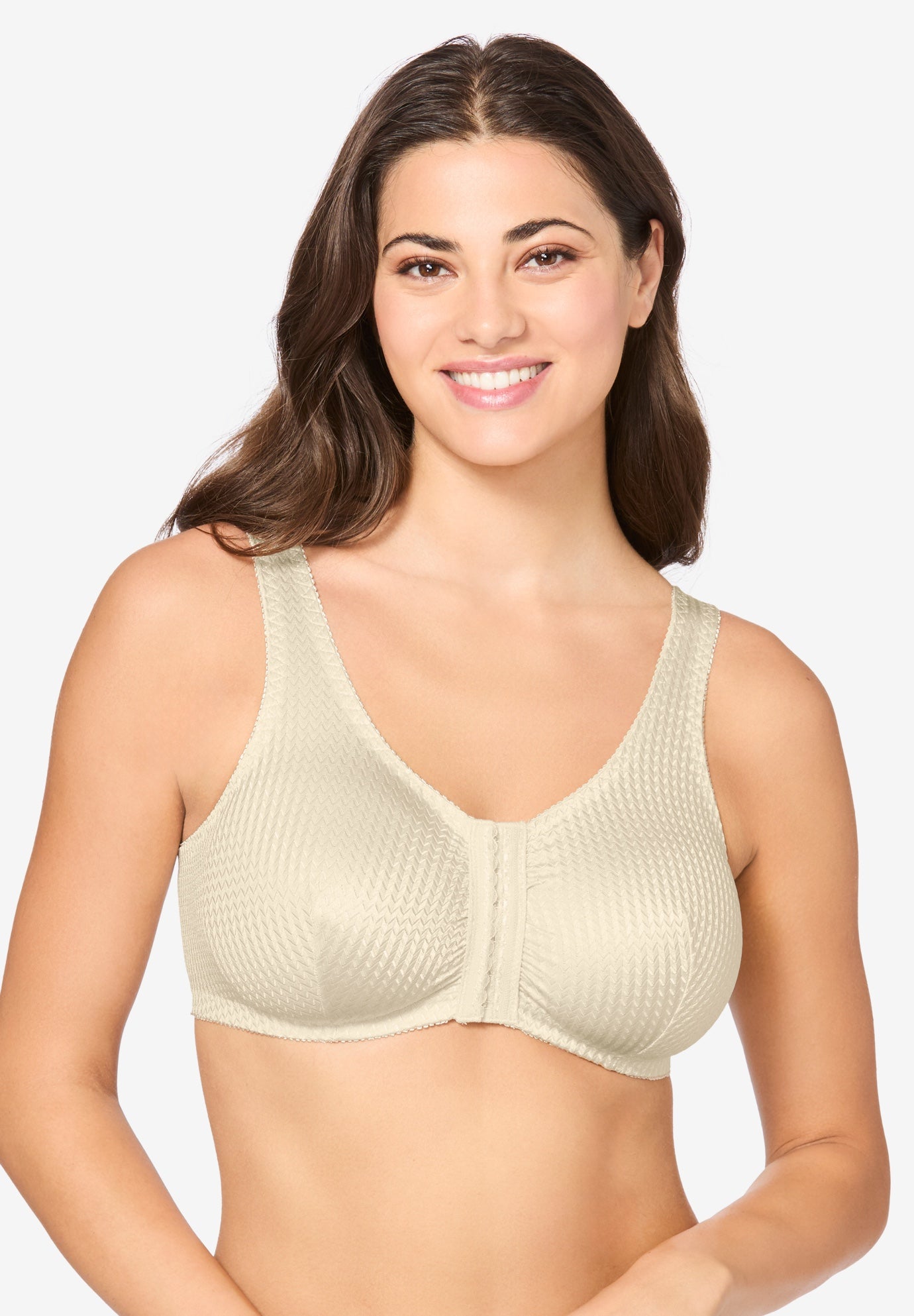 front hook sports bra plus