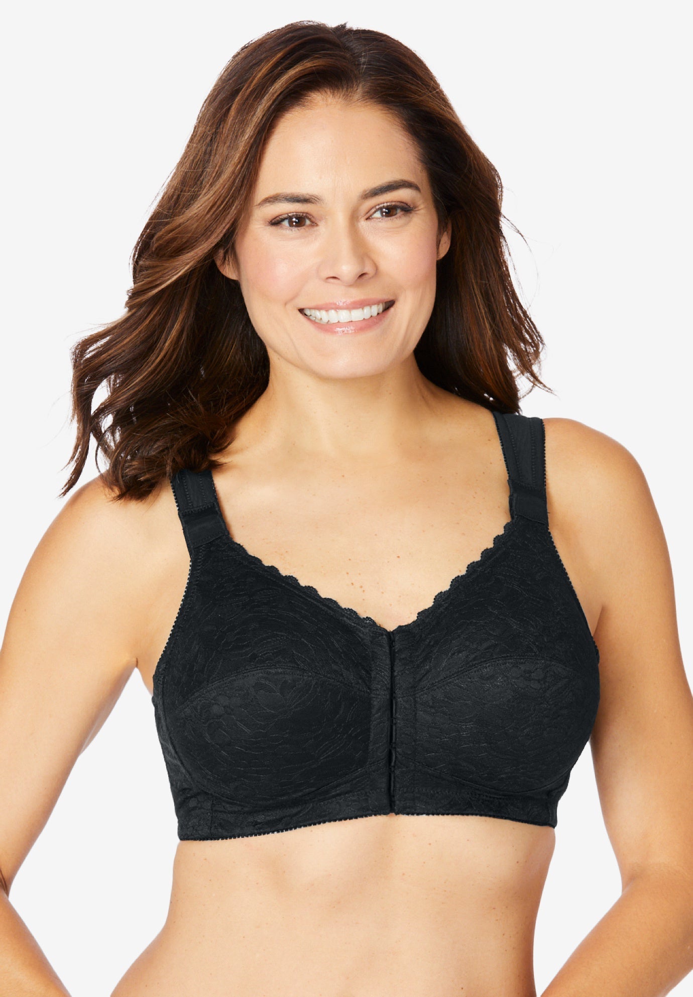 Lace Wireless Posture Bra by Comfort Choice® Plus Size Lace Bras