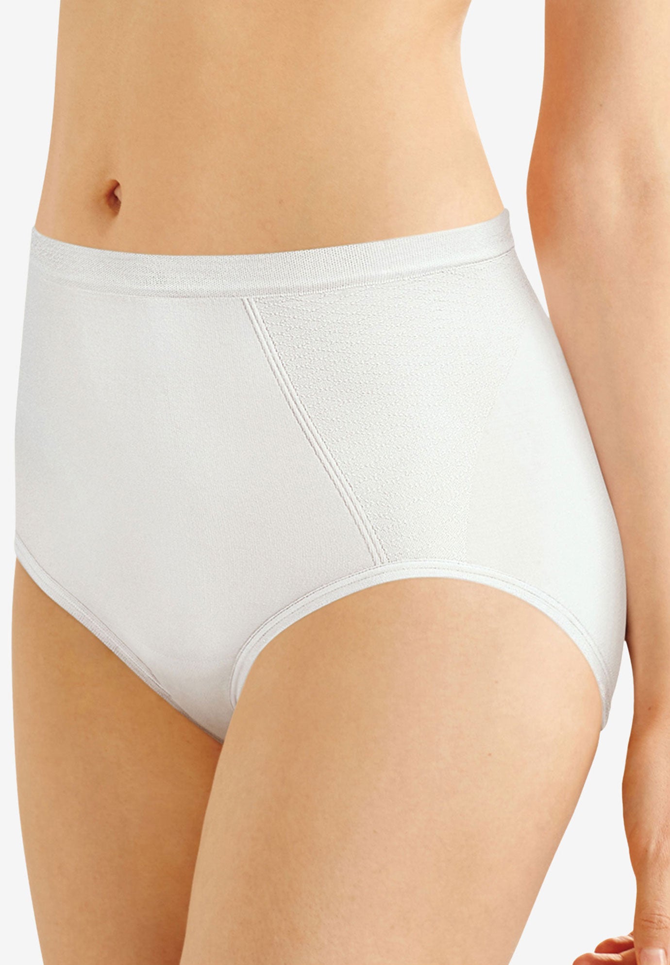 Seamless, extrafirm control shaping brief 2 pack by Bali® Plus Size Control Bottoms Jessica