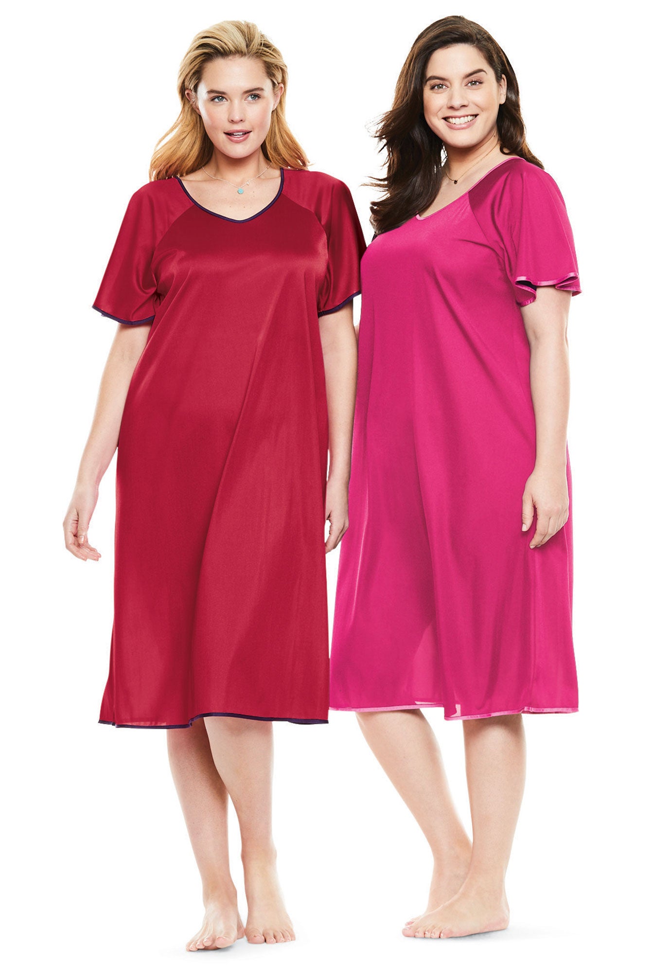 2Pack Nightgown Set by Only Necessities® Plus Size Sleep Jessica London