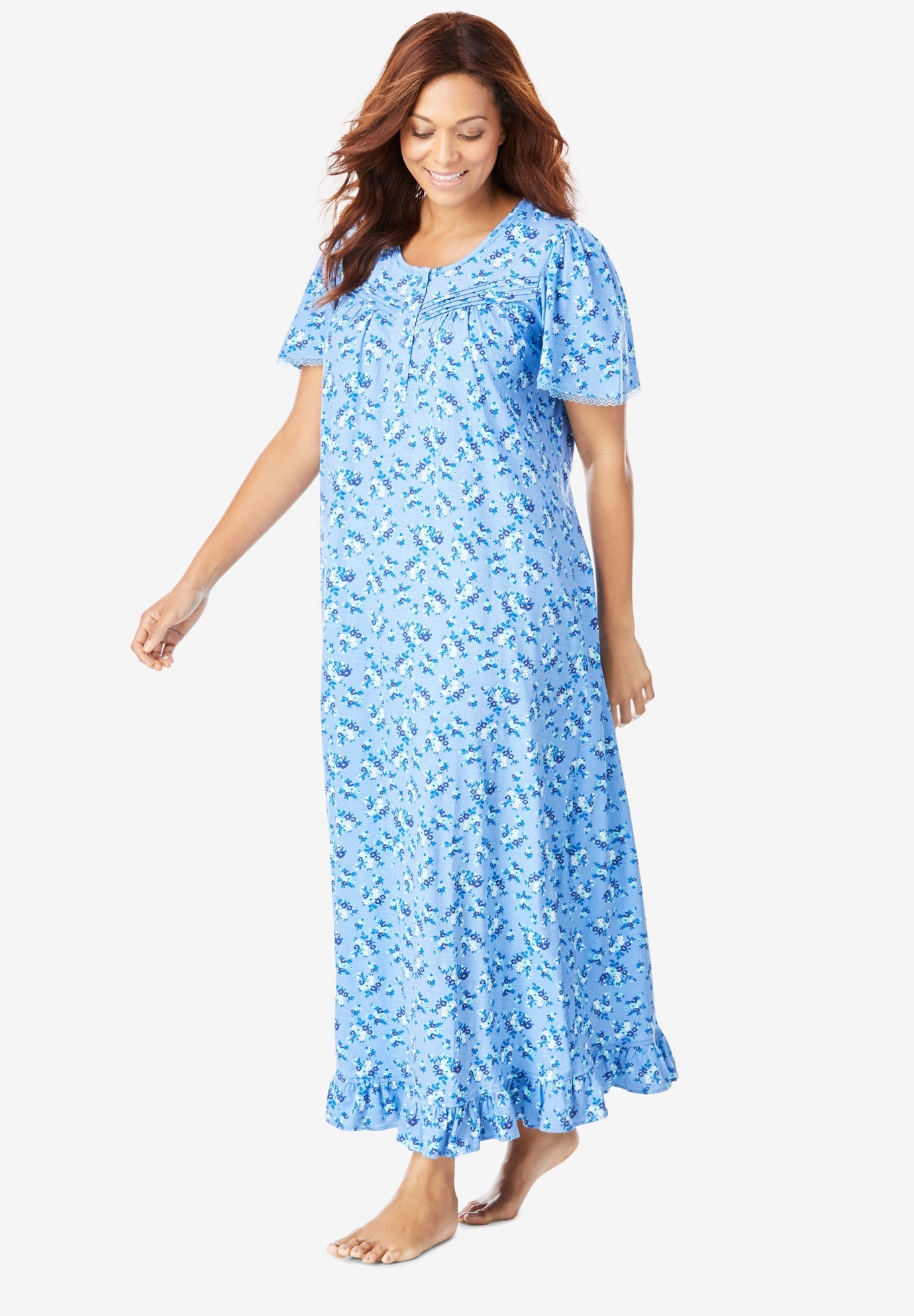 cotton gowns plus size