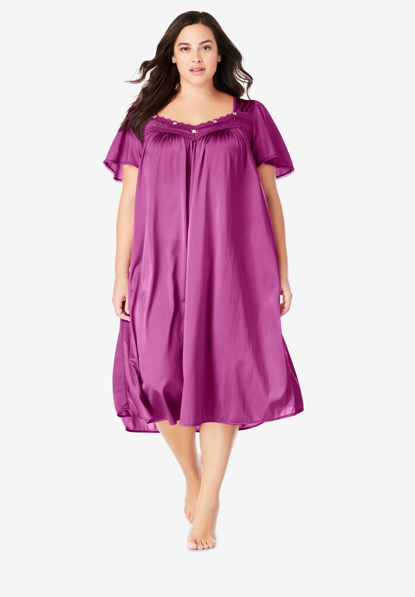 short silky night gowns