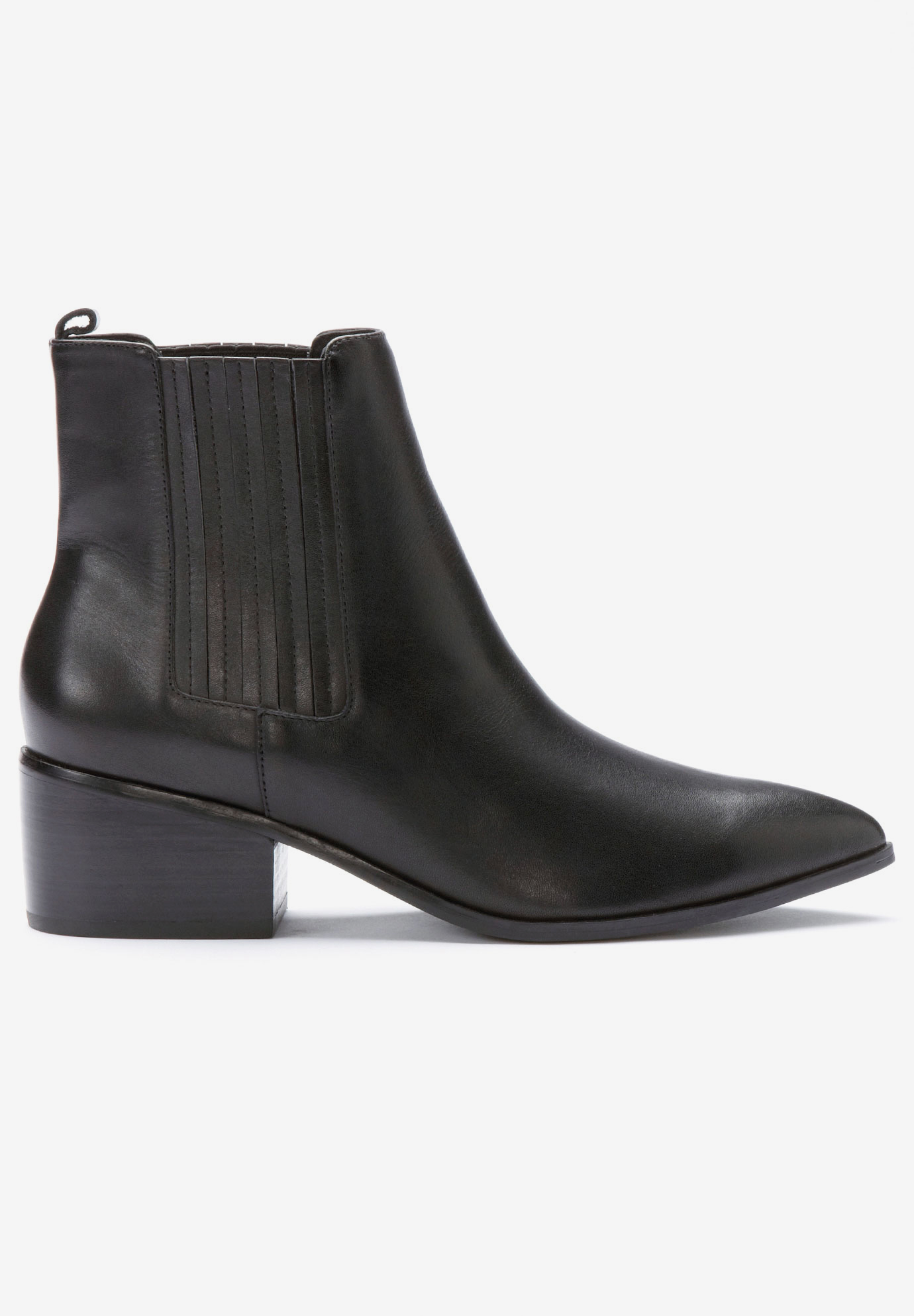 Leather Chelsea Bootie, 