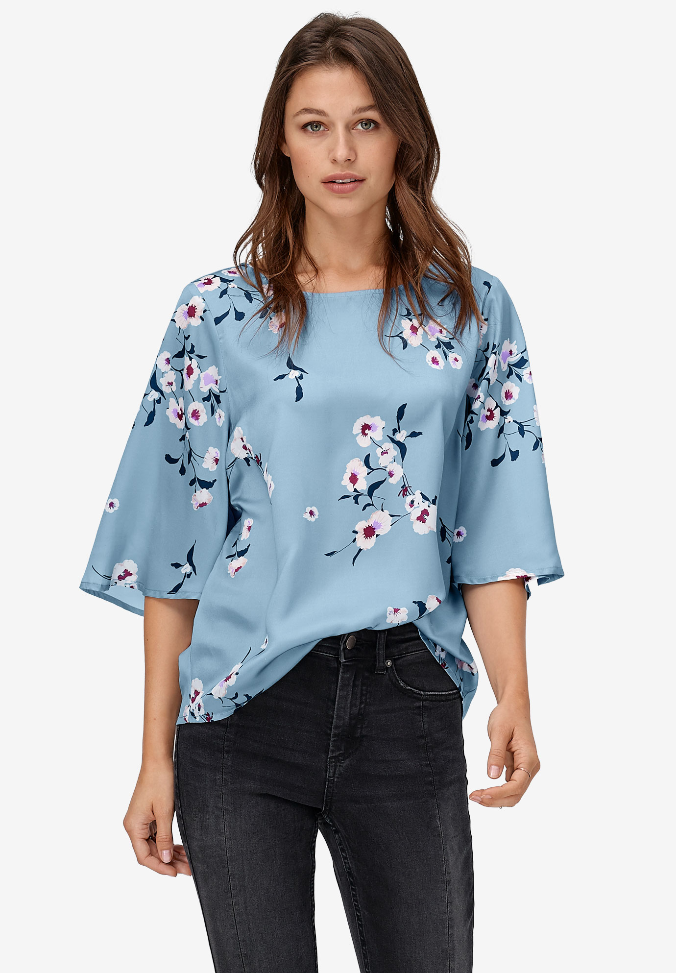 Relaxed Wide Sleeve Blouse, 