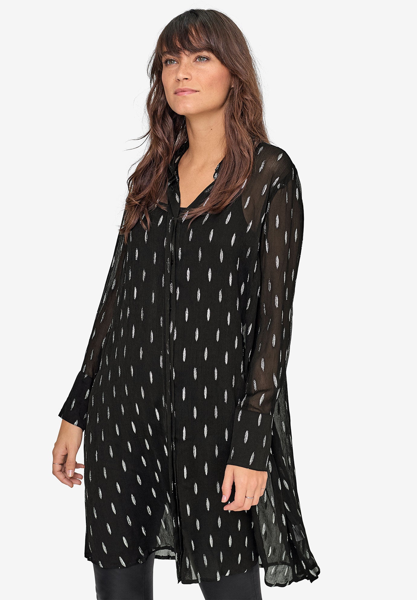 long sheer tunic