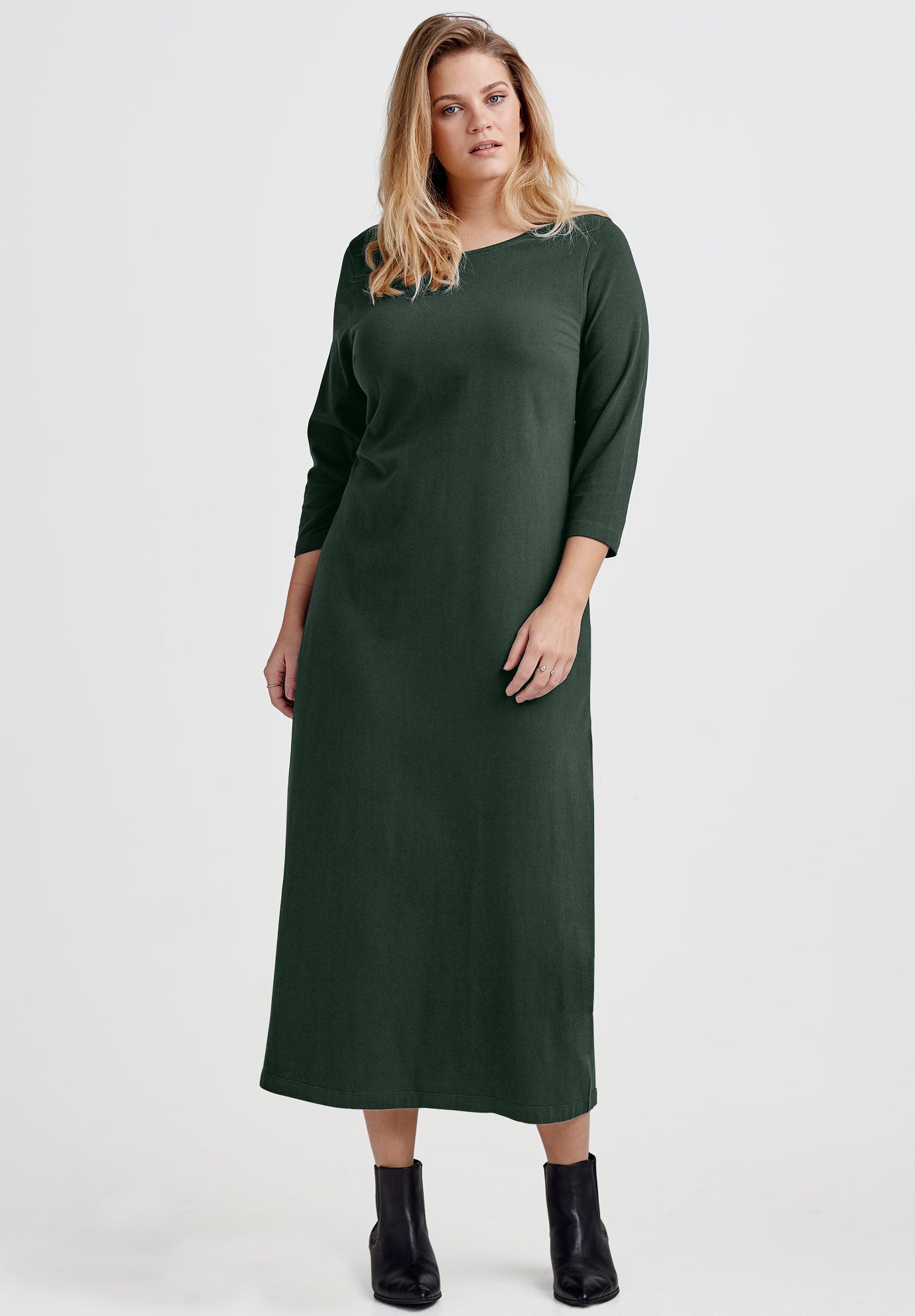 3/4 Sleeve Knit Maxi Dress by ellos® Jessica London