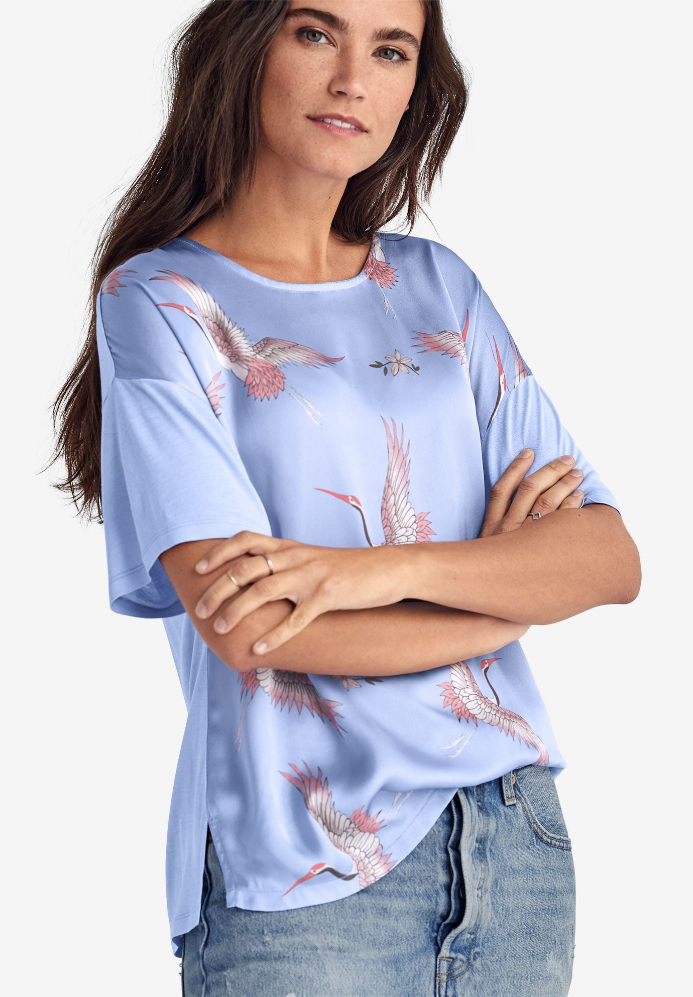 satin tee