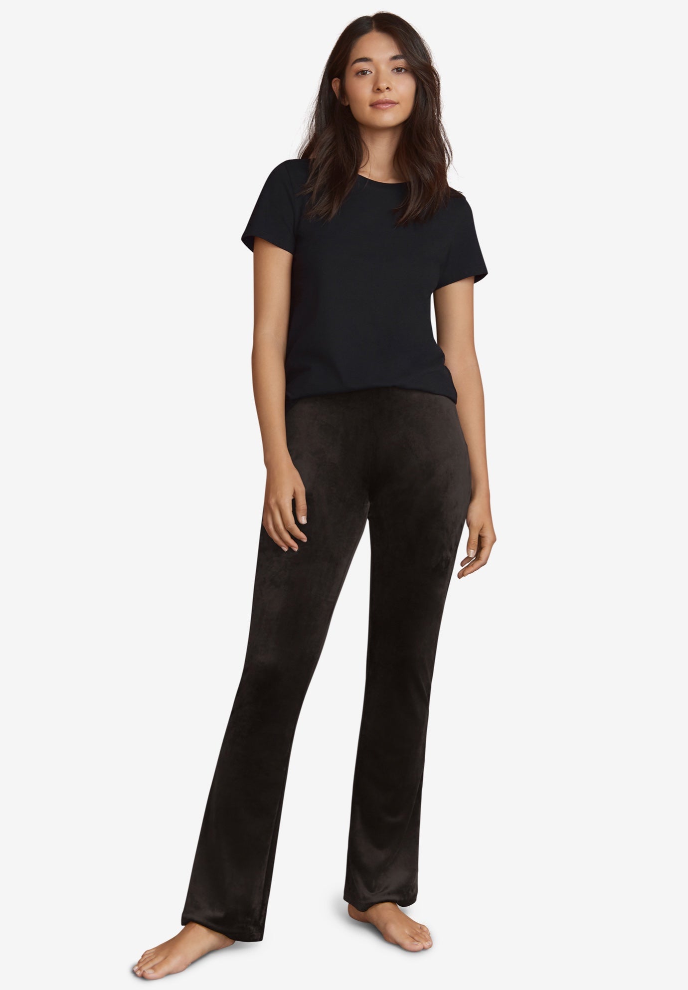bootcut velour pants