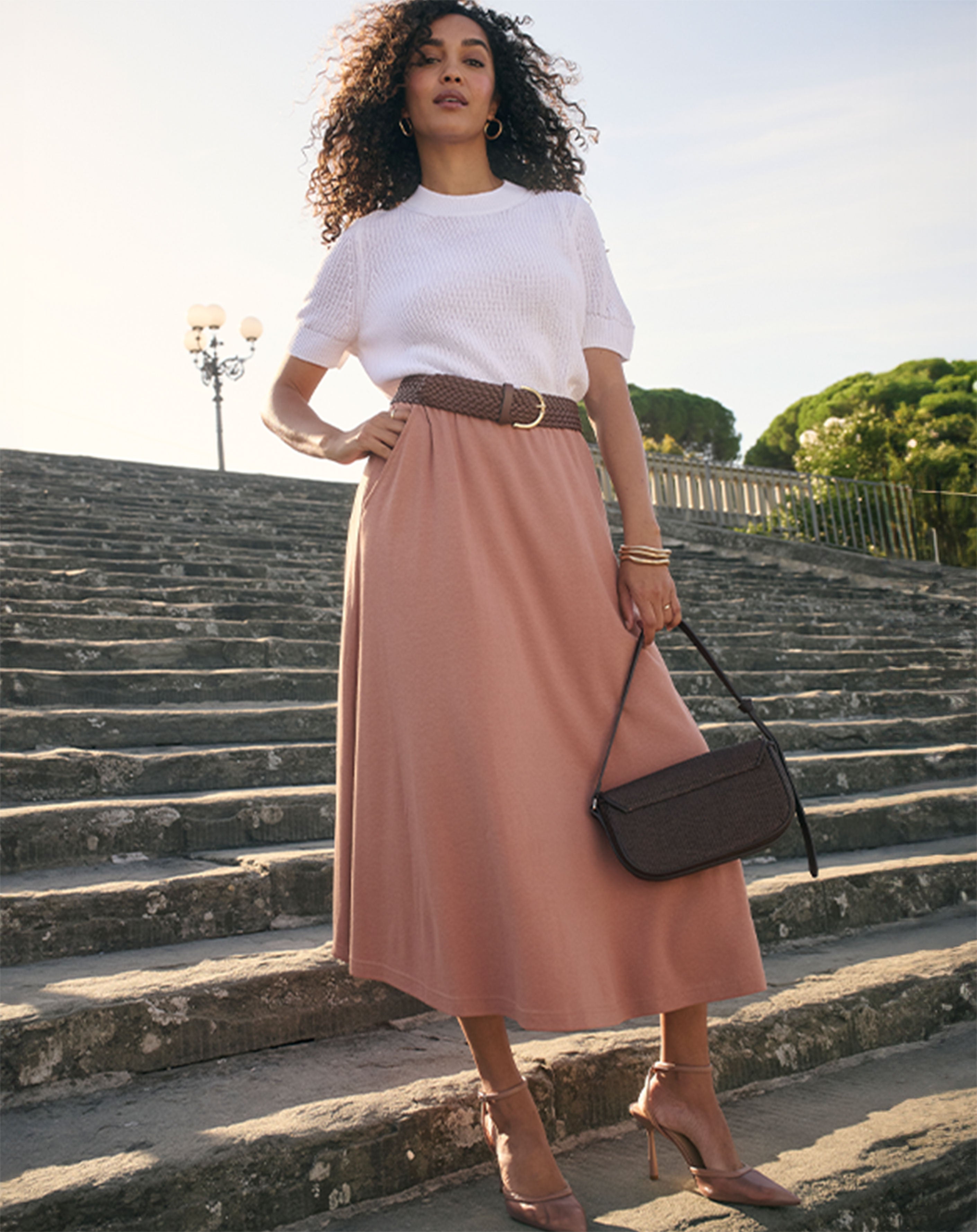 Soft Ease Midi Skirt