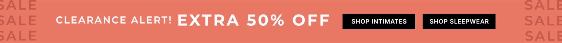 Clearance Extra 50% OFF