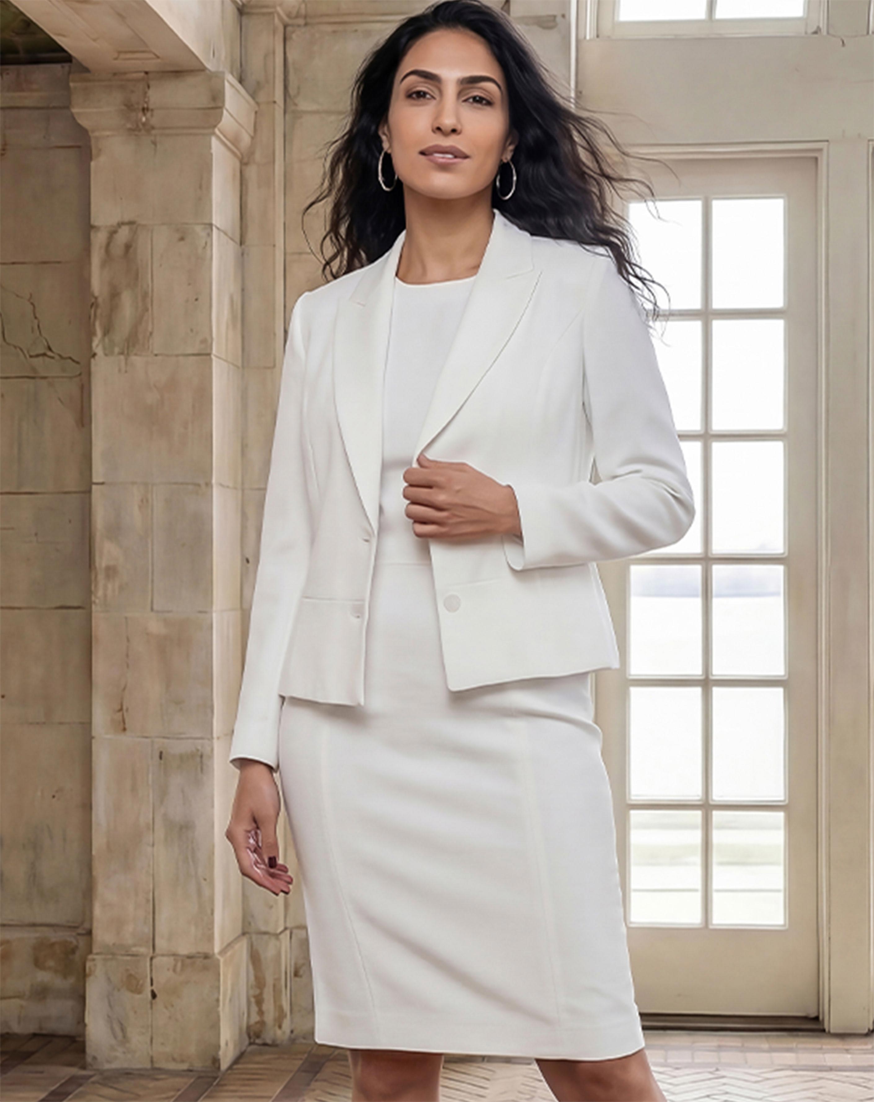 Single Breasted Jacket Dress