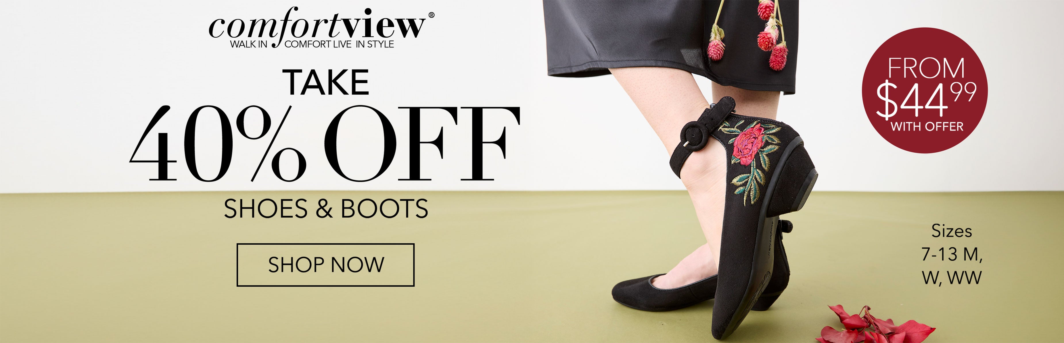 TAKE 40% OFF SHOES & BOOTS SHOP NOW