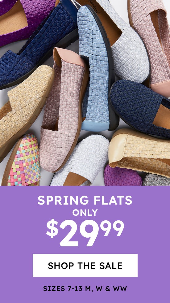 spring flats at 29.99 shop now